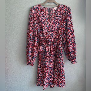 Vibrant Floral Pattern Dress